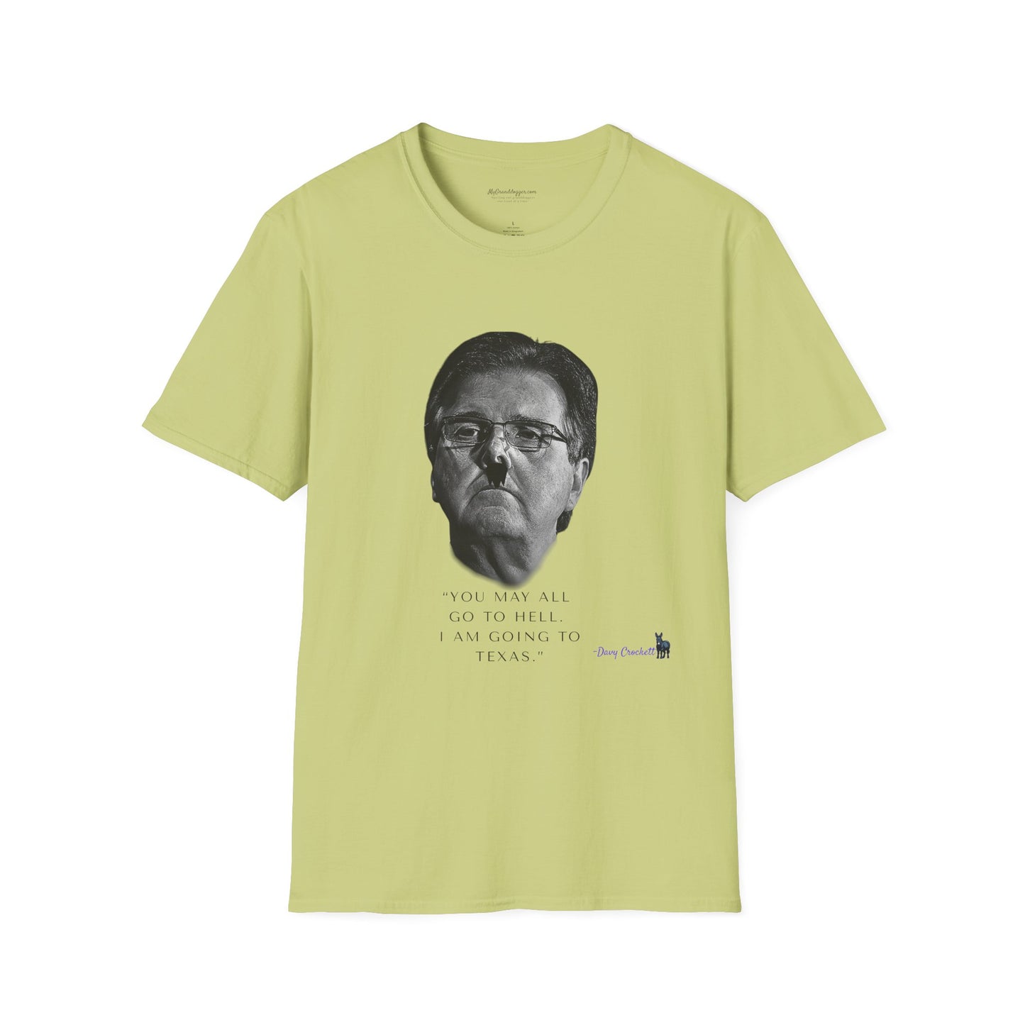 Democrat Donkey- Carpetbagger Dan Patrick Goes to Texas Unisex T-Shirt - Perfect Gift for Family, Mother's Day, Grandpawrent's Day, Birthday, Casual Wear