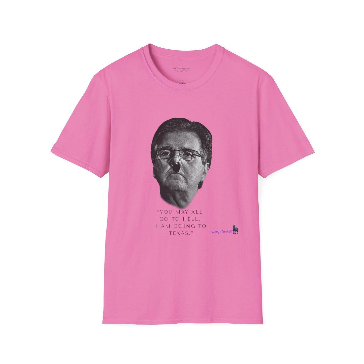 Democrat Donkey- Carpetbagger Dan Patrick Goes to Texas Unisex T-Shirt - Perfect Gift for Family, Mother's Day, Grandpawrent's Day, Birthday, Casual Wear