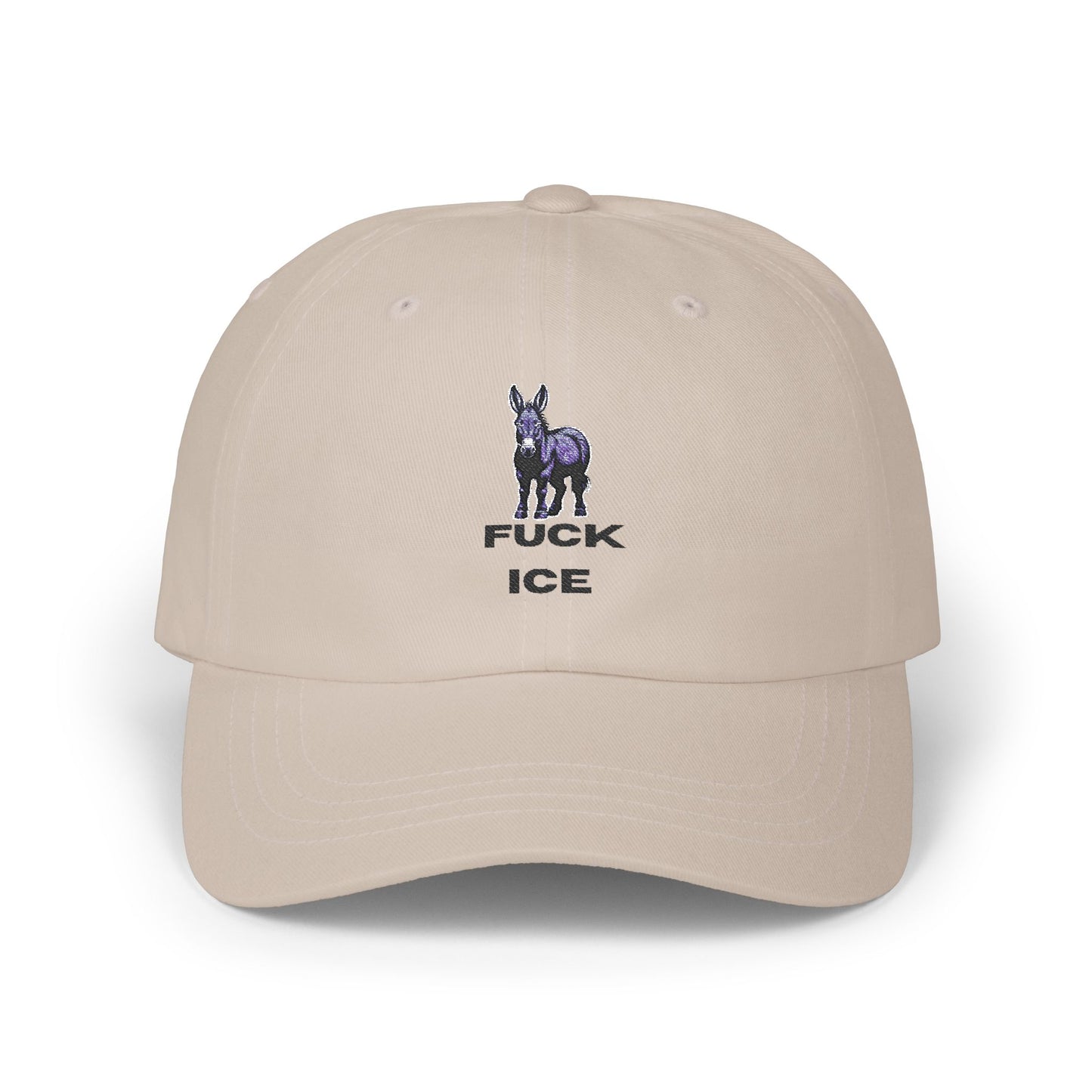 Democrat Donkey Fuck ICE Cap- Light Colors | Perfect Gift for Woke Grandpawrents, Casual Outings, Everyday Wear