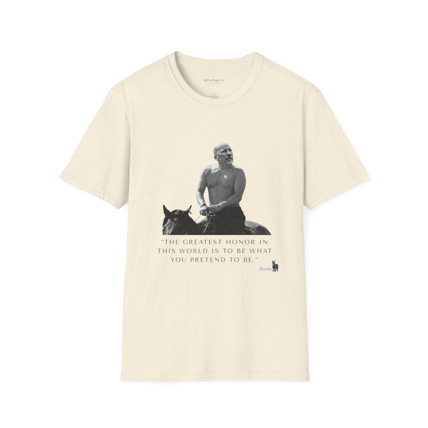 Democrat Donkey- Chip Roy and Vladimir Putin featuring a quote from Socrates Unisex T-Shirt - Perfect Gift for Family, Mother's Day, Grandpawrent's Day, Birthday, Casual Wear