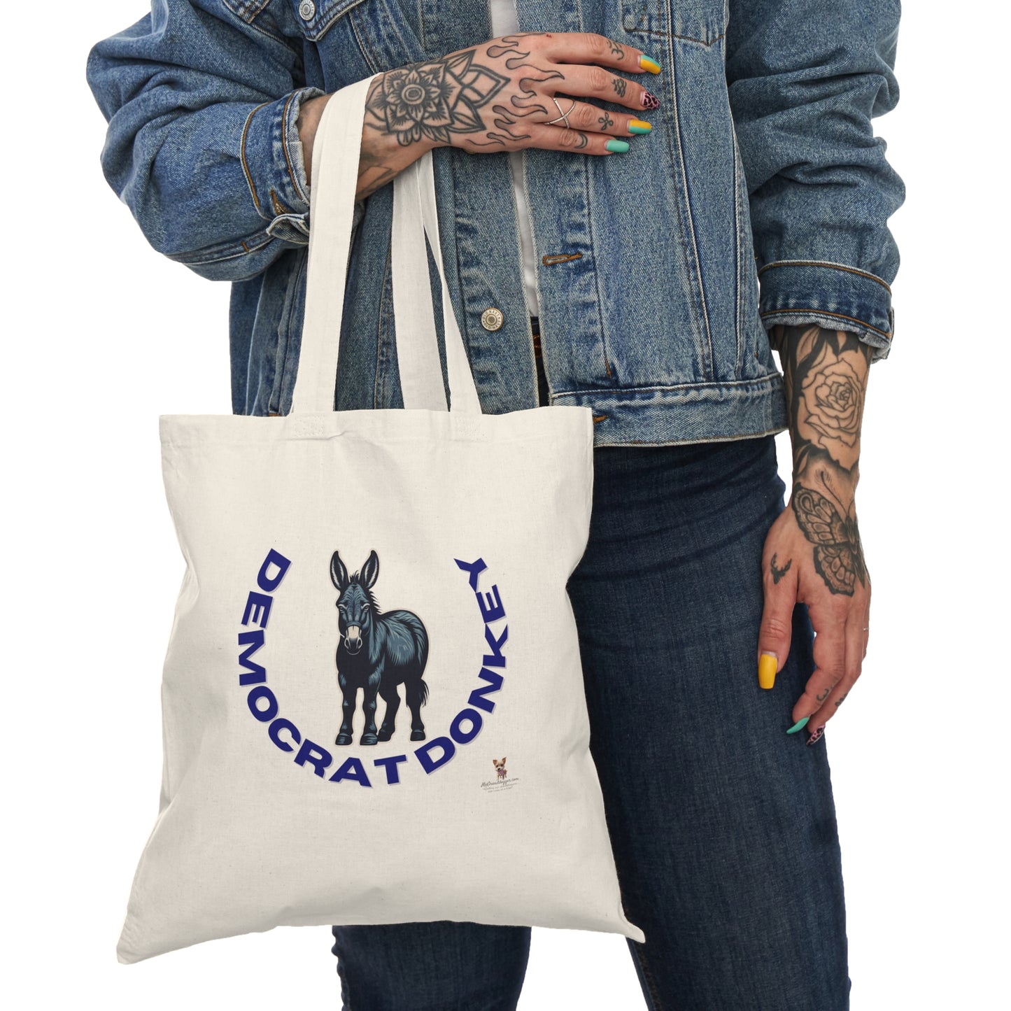 Democrat Donkey feat. Chip Roy's Head on Vladimir Putin's Body feat. Socrates- Pretend- Tote Bag, Perfect Gift for Woke Grandpawrents, Eco-Friendly Shopping Bag