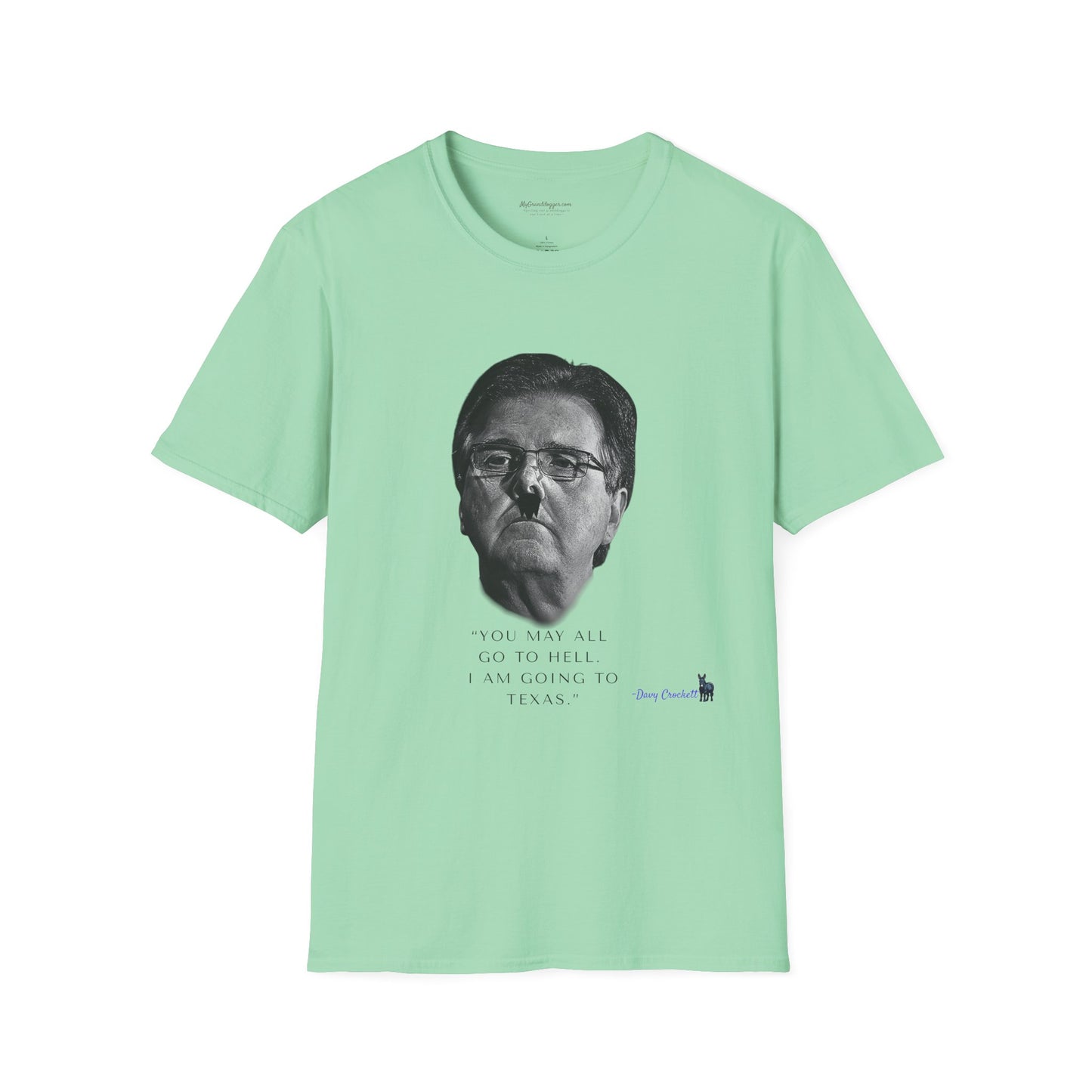 Democrat Donkey- Carpetbagger Dan Patrick Goes to Texas Unisex T-Shirt - Perfect Gift for Family, Mother's Day, Grandpawrent's Day, Birthday, Casual Wear