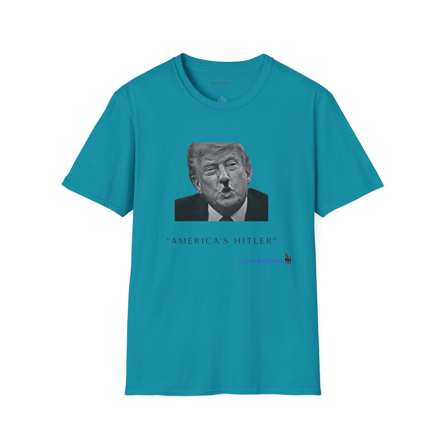 Democrat Donkey- JD Vance Quote- America's Hitler Unisex T-Shirt - Perfect Gift for Family, Mother's Day, Grandpawrent's Day, Birthday, Casual Wear