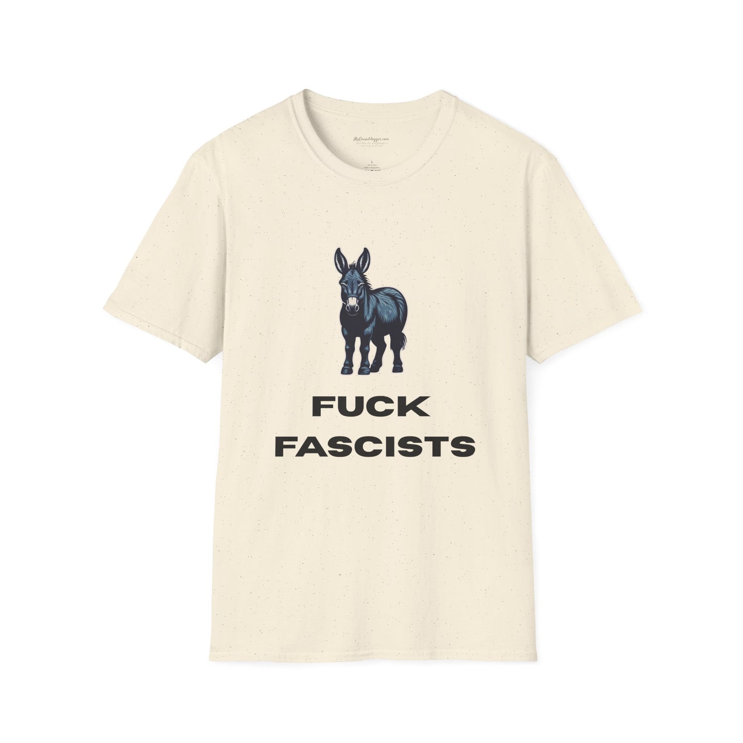 Democrat Donkey Fuck Fascists Unisex T-Shirt - Perfect Gift for Woke Family, Mother's Day, Grandpawrent's Day, Birthday, Casual Wear