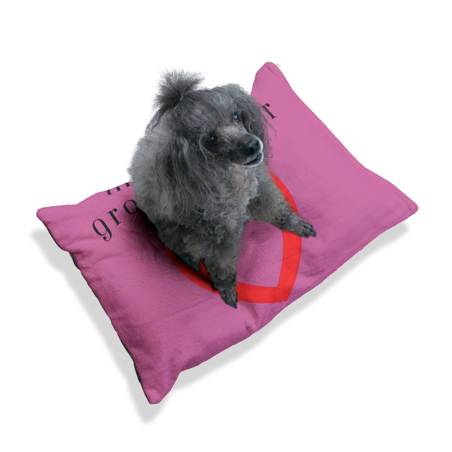 Cozy Pet Bed for Grandpuppies | Memaw's Granddogger Custom Pink Dog Bed, Soft Pet Cushion, Ideal for Gifts, Home Decor, Pet Lovers