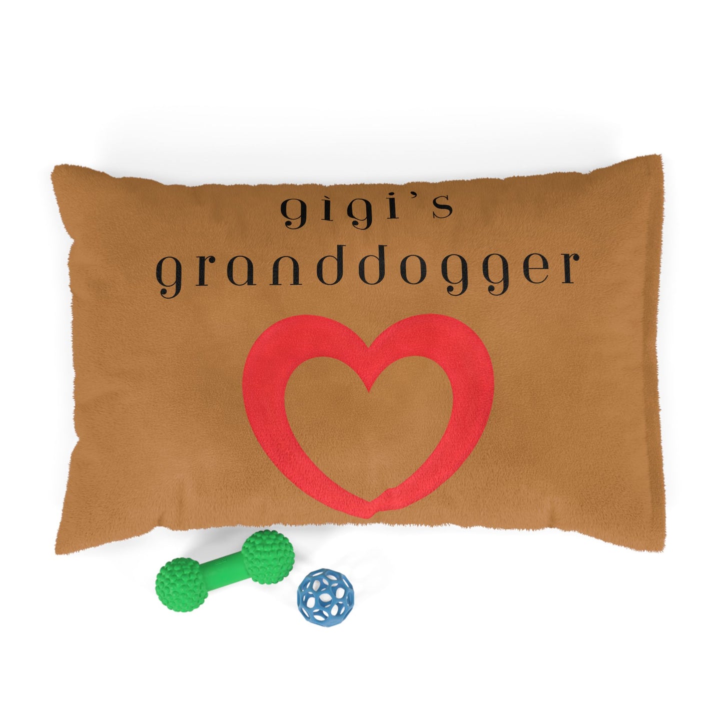 Cozy Pet Bed for Grandpuppies | Gigi's Granddogger Custom Light Brown Dog Bed, Soft Pet Cushion, Ideal for Gifts, Home Decor, Pet Lovers
