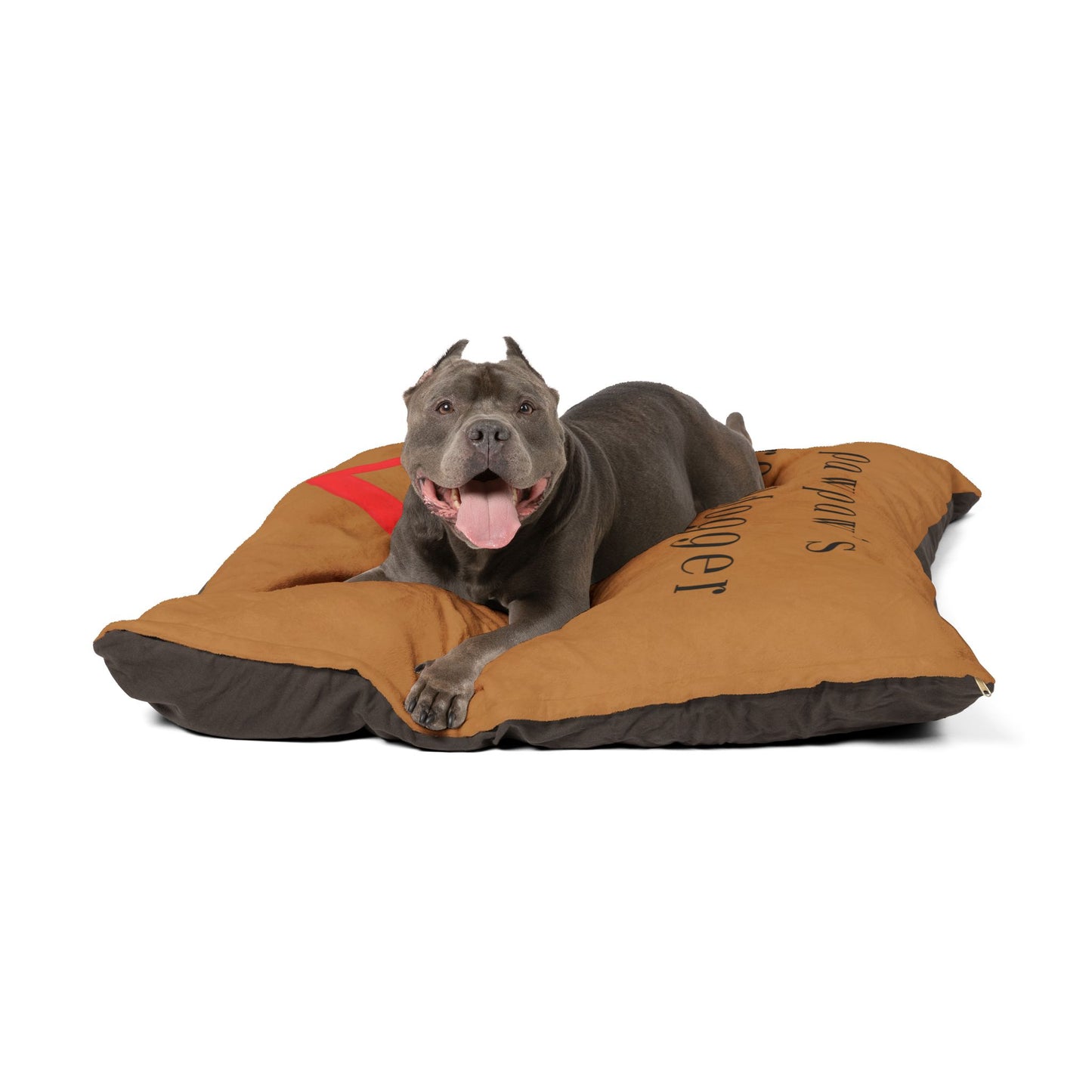 Cozy Pet Bed for Grandpuppies | PawPaw's Granddogger Custom Brown Dog Bed, Soft Pet Cushion, Ideal for Gifts, Home Decor, Pet Lovers