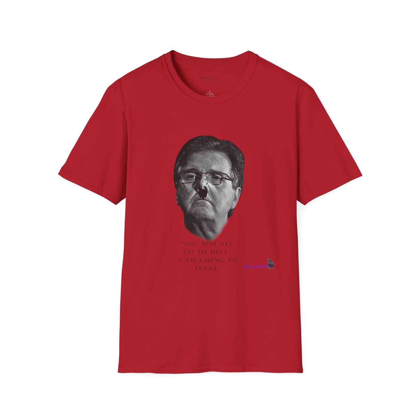 Democrat Donkey- Carpetbagger Dan Patrick Goes to Texas Unisex T-Shirt - Perfect Gift for Family, Mother's Day, Grandpawrent's Day, Birthday, Casual Wear