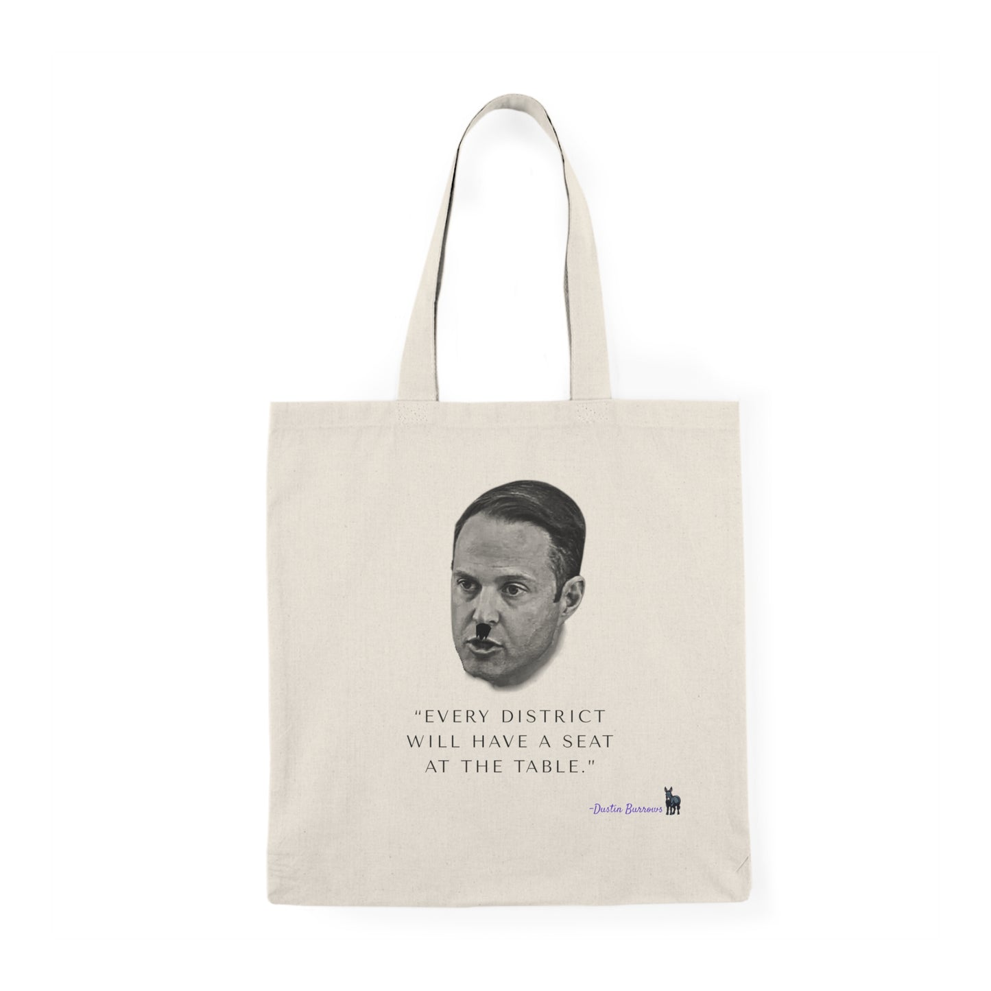 Democrat Donkey feat. Dustin Burrows- Seat at the Table, Eco-Friendly Shopping Bag