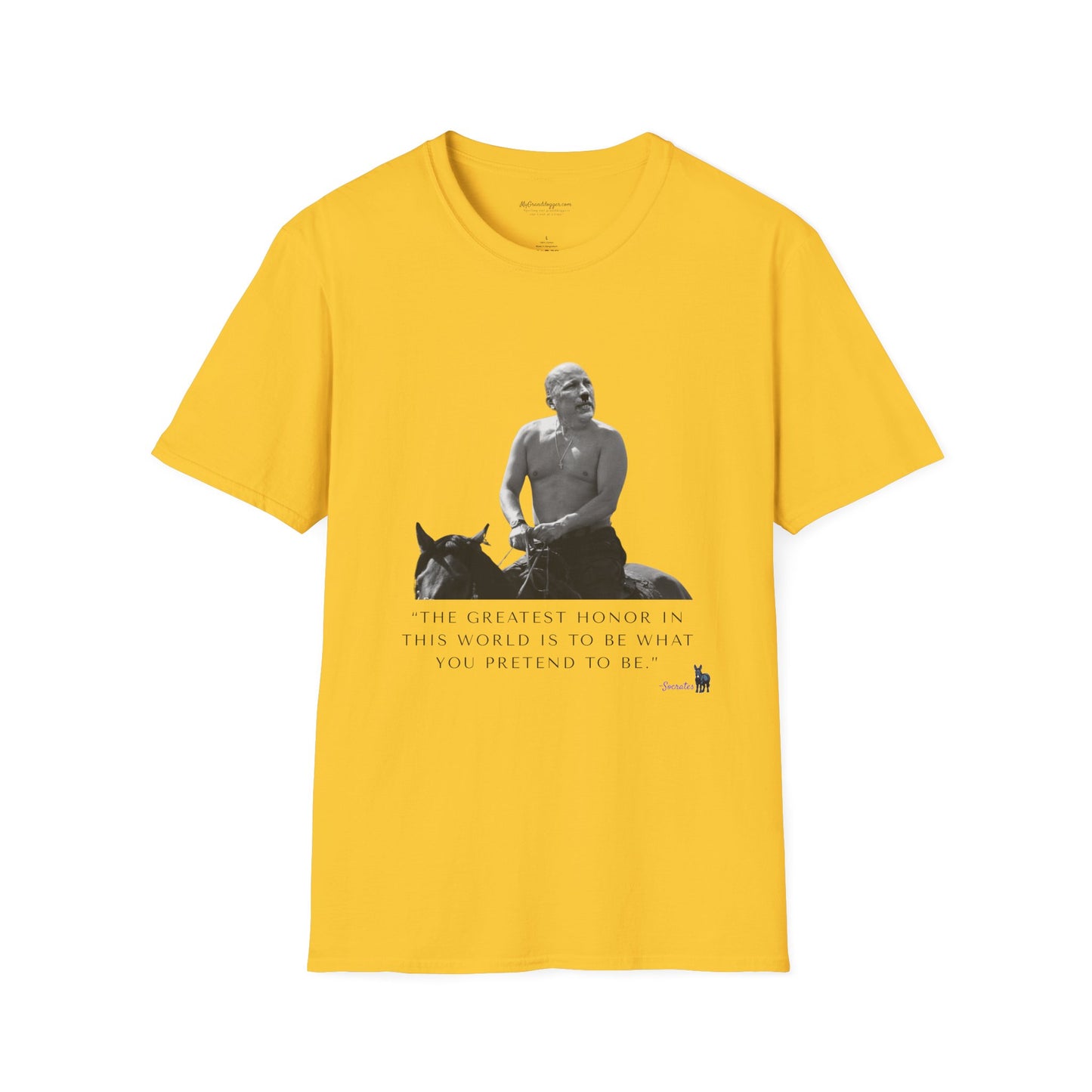 Democrat Donkey- Chip Roy and Vladimir Putin featuring a quote from Socrates Unisex T-Shirt - Perfect Gift for Family, Mother's Day, Grandpawrent's Day, Birthday, Casual Wear