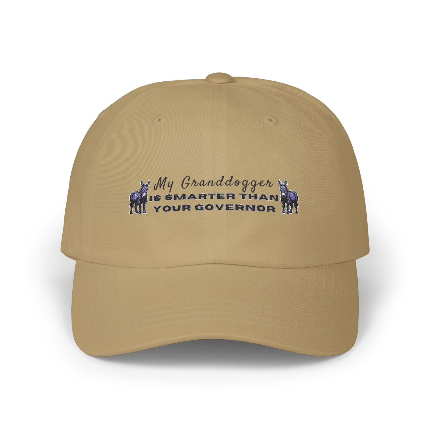 Democrat Donkey My Granddogger is Smarter Than Your Governor Cap- Light Colors | Perfect Gift for Woke Grandpawrents, Casual Outings, Everyday Wear