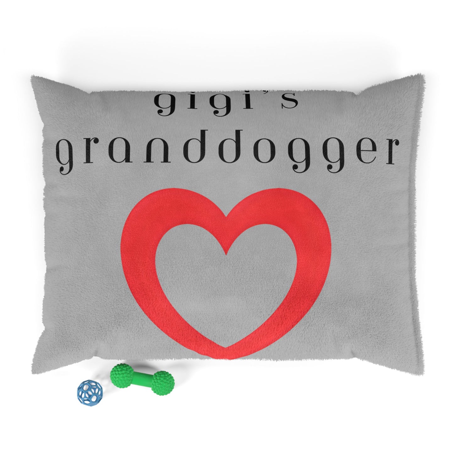Cozy Pet Bed for Grandpuppies | Gigi's Granddogger Custom Pink Dog Bed, Soft Pet Cushion, Ideal for Gifts, Home Decor, Pet Lovers
