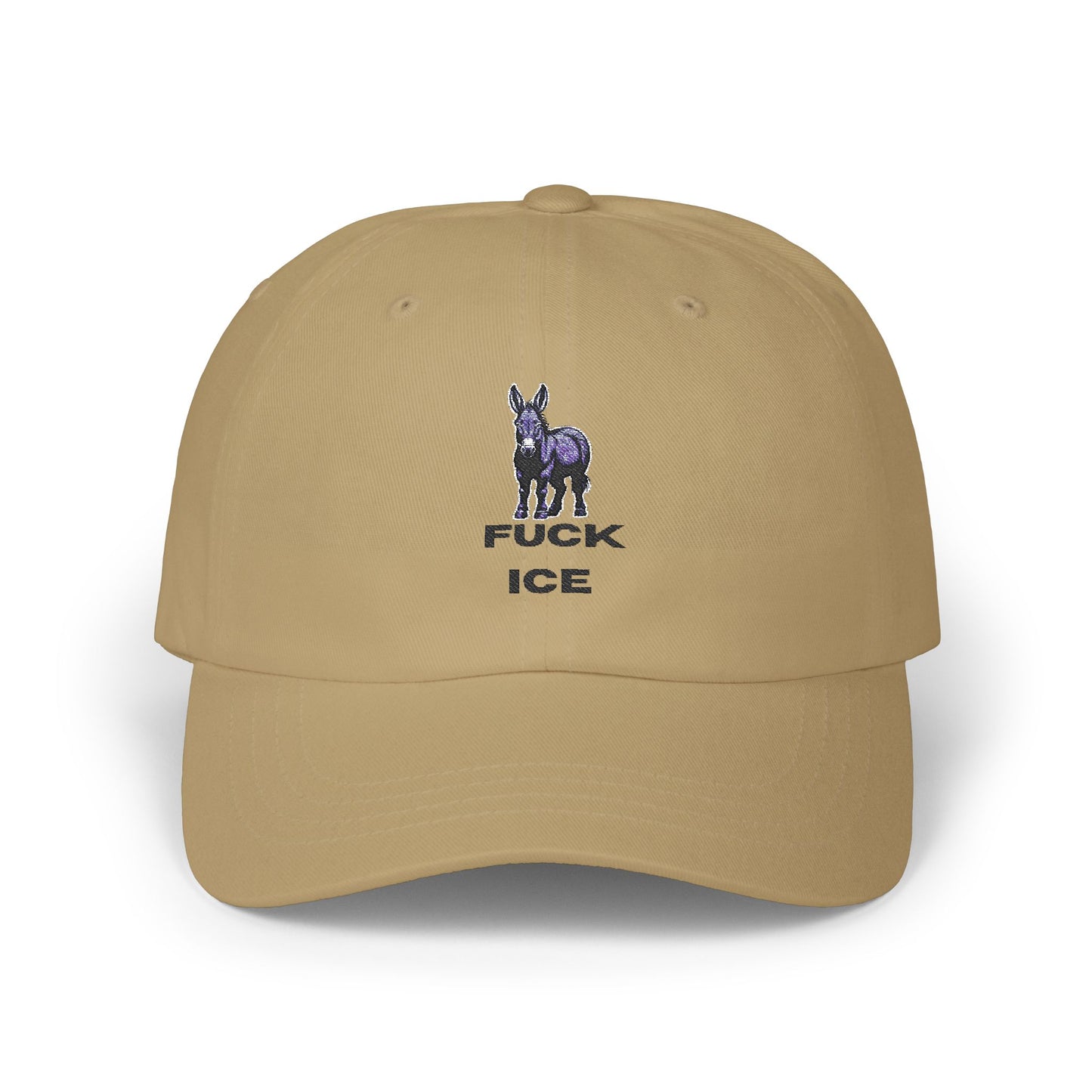 Democrat Donkey Fuck ICE Cap- Light Colors | Perfect Gift for Woke Grandpawrents, Casual Outings, Everyday Wear