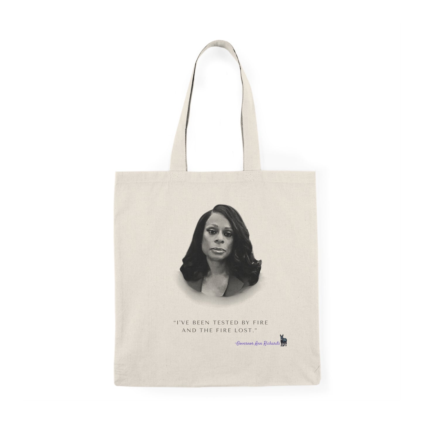 Democrat Donkey feat. Nicole Collier and Ann Richards- Tested by Fire, Eco-Friendly Shopping Bag