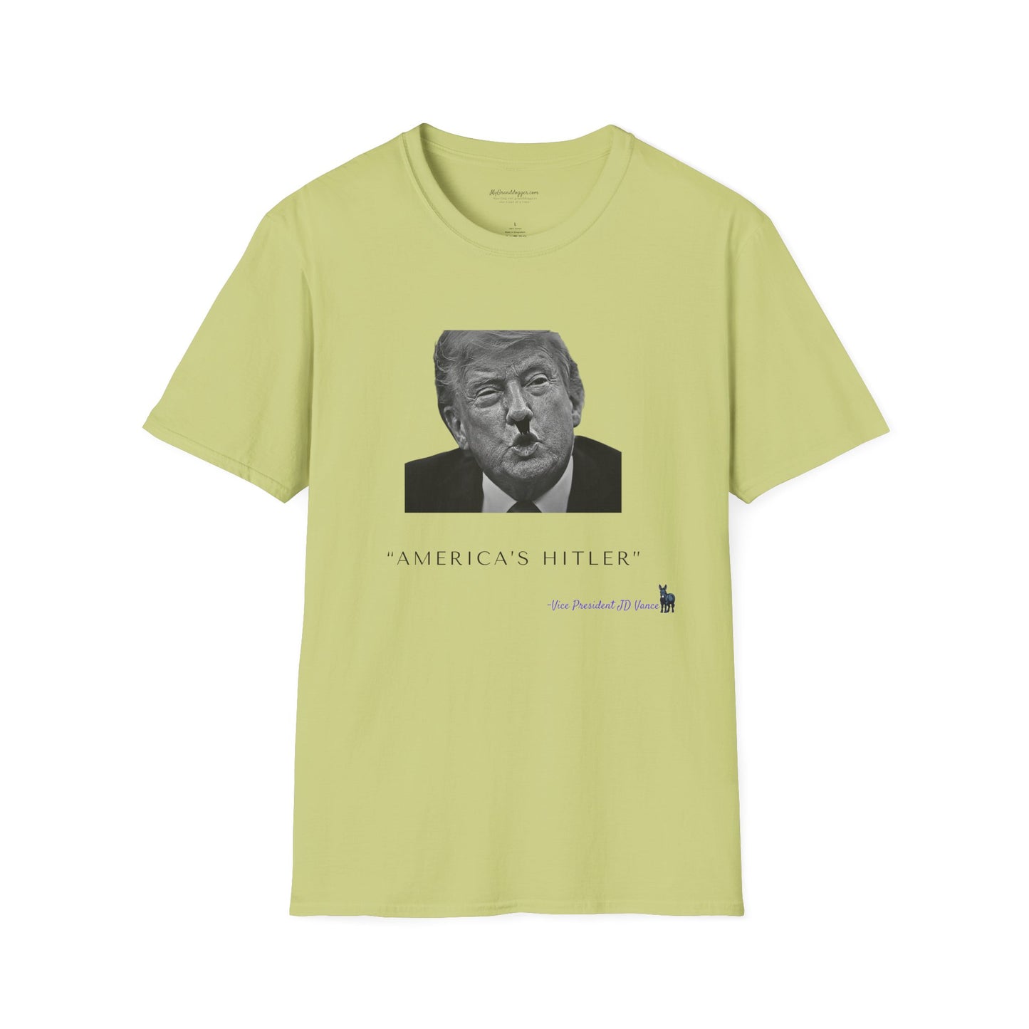 Democrat Donkey- JD Vance Quote- America's Hitler Unisex T-Shirt - Perfect Gift for Family, Mother's Day, Grandpawrent's Day, Birthday, Casual Wear