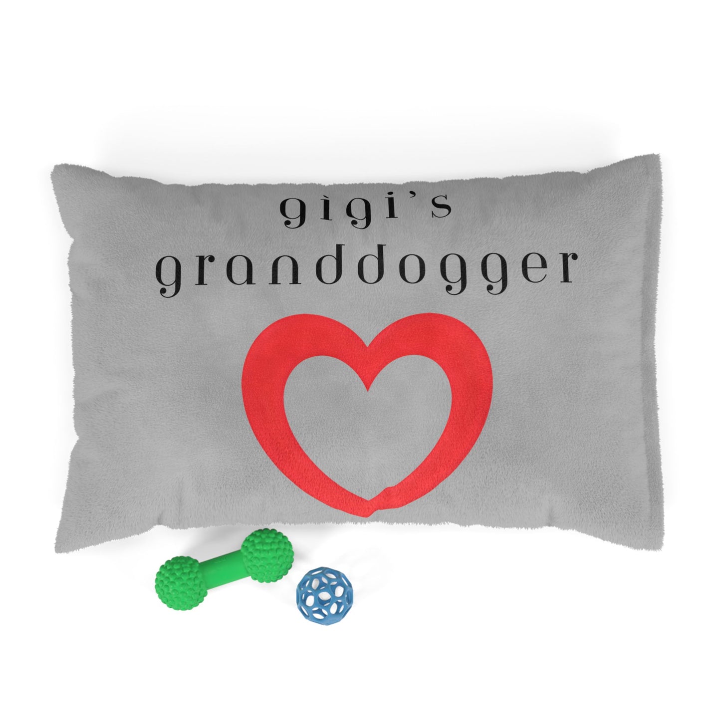 Cozy Pet Bed for Grandpuppies | Gigi's Granddogger Custom Pink Dog Bed, Soft Pet Cushion, Ideal for Gifts, Home Decor, Pet Lovers