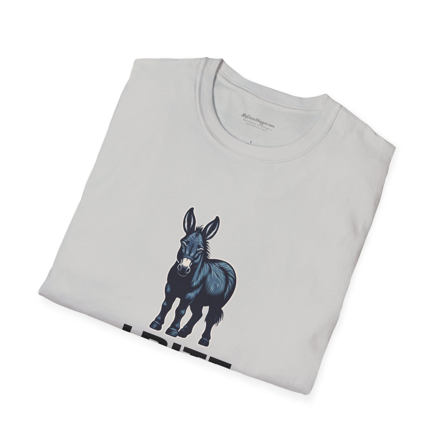 Democrat Donkey I Bite Fascists Unisex T-Shirt - Perfect Gift for Woke Family, Mother's Day, Grandpawrent's Day, Birthday, Casual Wear, Matching Granddogger Shirt Available