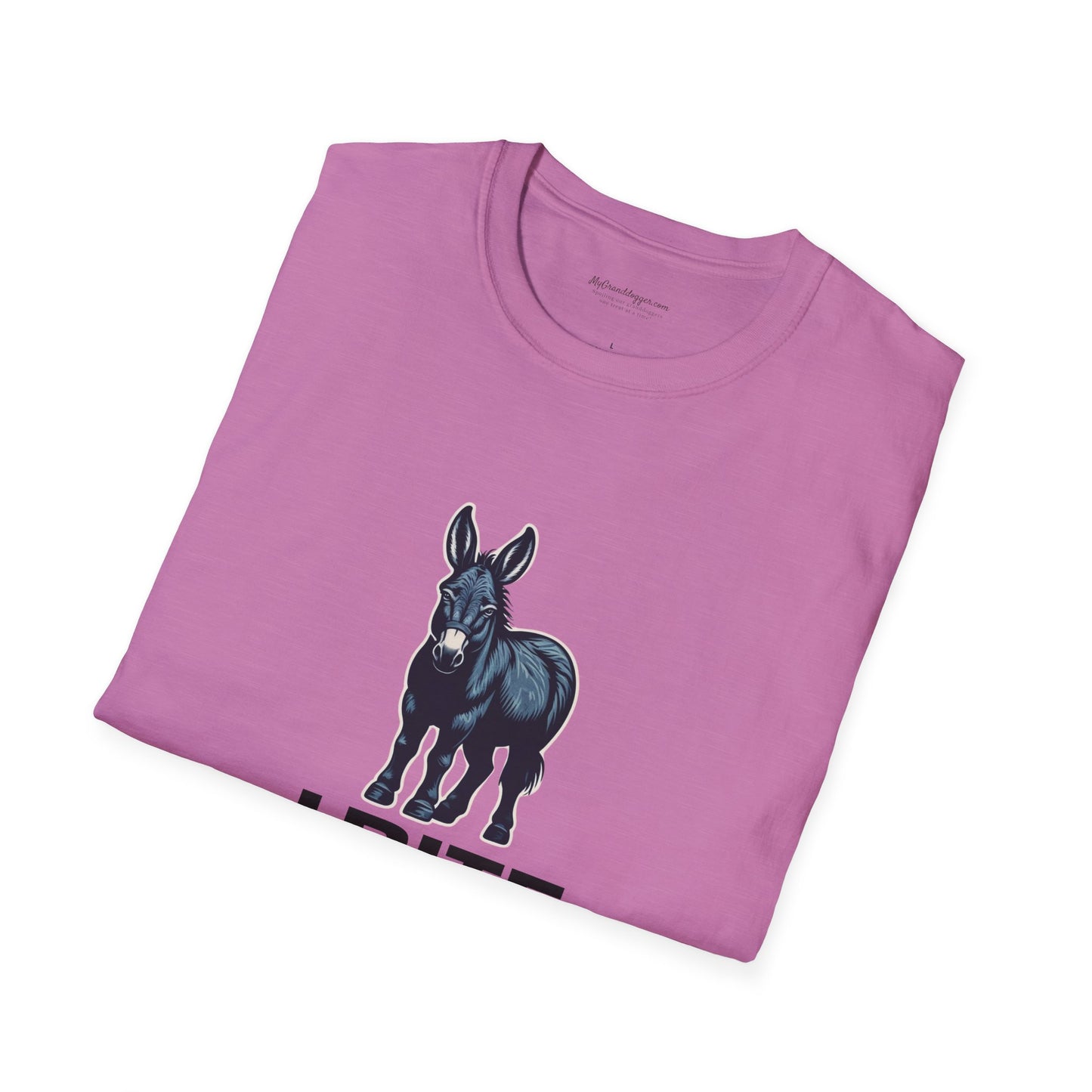 Democrat Donkey I Bite Fascists Unisex T-Shirt - Perfect Gift for Woke Family, Mother's Day, Grandpawrent's Day, Birthday, Casual Wear, Matching Granddogger Shirt Available