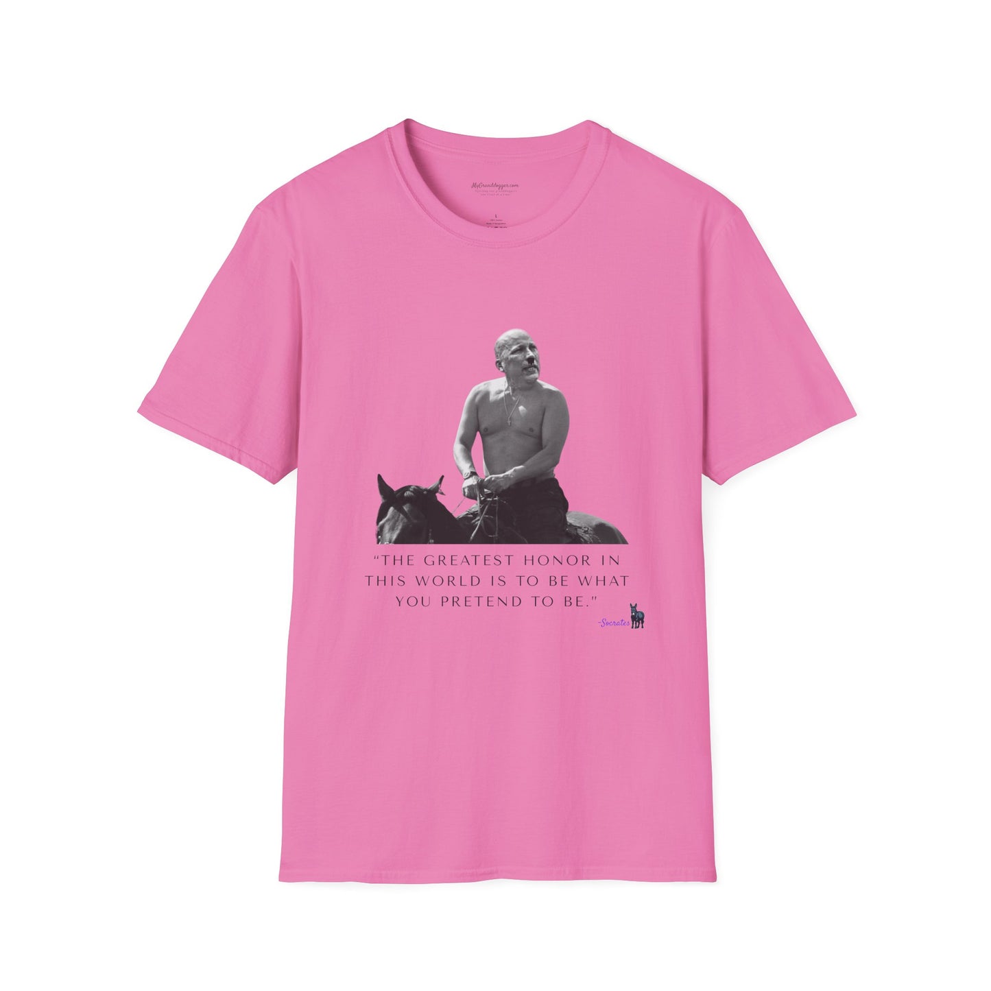 Democrat Donkey- Chip Roy and Vladimir Putin featuring a quote from Socrates Unisex T-Shirt - Perfect Gift for Family, Mother's Day, Grandpawrent's Day, Birthday, Casual Wear