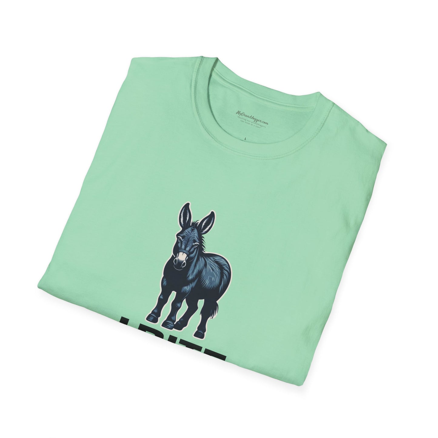 Democrat Donkey I Bite Fascists Unisex T-Shirt - Perfect Gift for Woke Family, Mother's Day, Grandpawrent's Day, Birthday, Casual Wear, Matching Granddogger Shirt Available