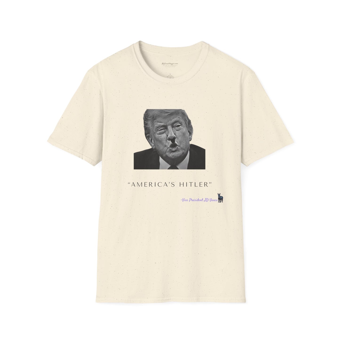 Democrat Donkey- JD Vance Quote- America's Hitler Unisex T-Shirt - Perfect Gift for Family, Mother's Day, Grandpawrent's Day, Birthday, Casual Wear