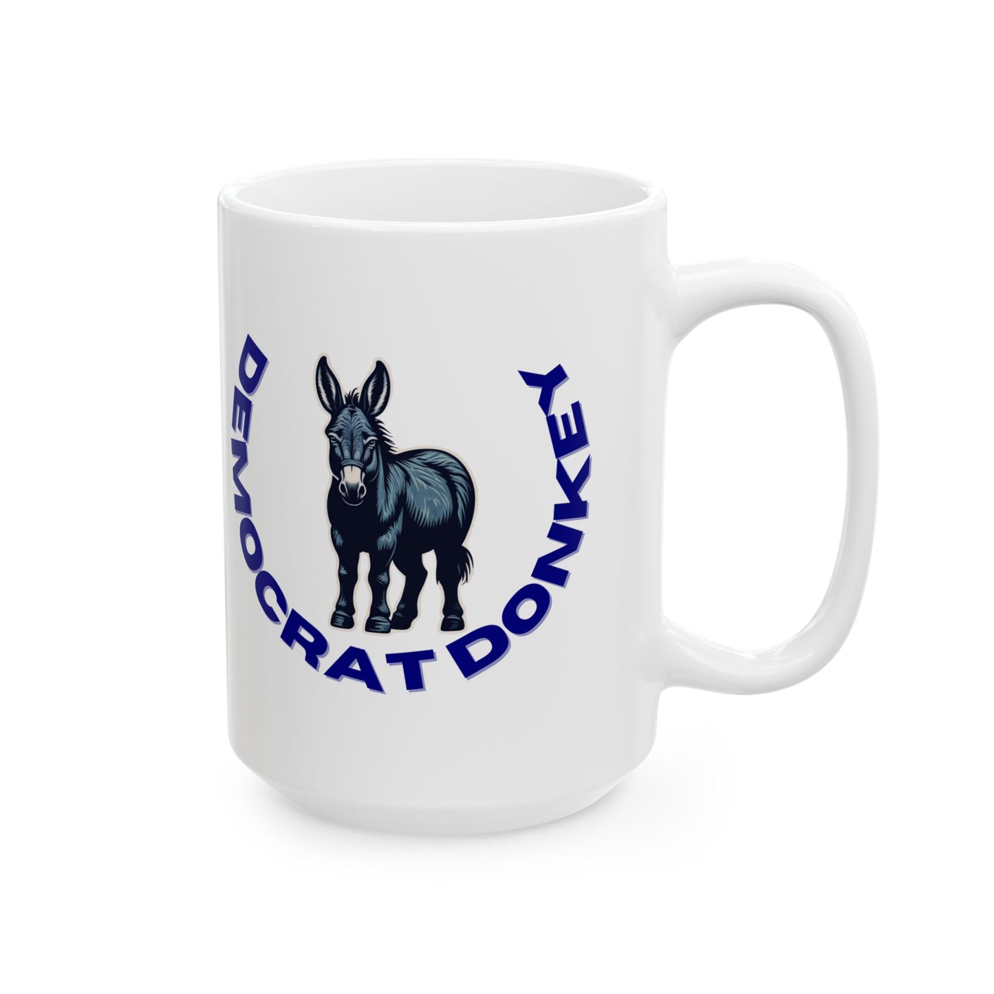 Democrat Donkey My Granddogger is Smarter Than Your President Ceramic Mug, 11oz & 15oz Sizes, Great for Birthdays, Coffee Lover's Present, Humorous Home Decor