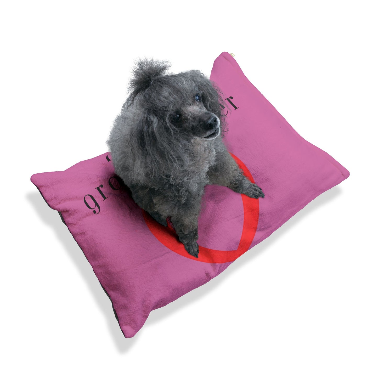 Cozy Pet Bed for Grandpuppies | Mimi's Granddogger Custom Pink Dog Bed, Soft Pet Cushion, Ideal for Gifts, Home Decor, Pet Lovers