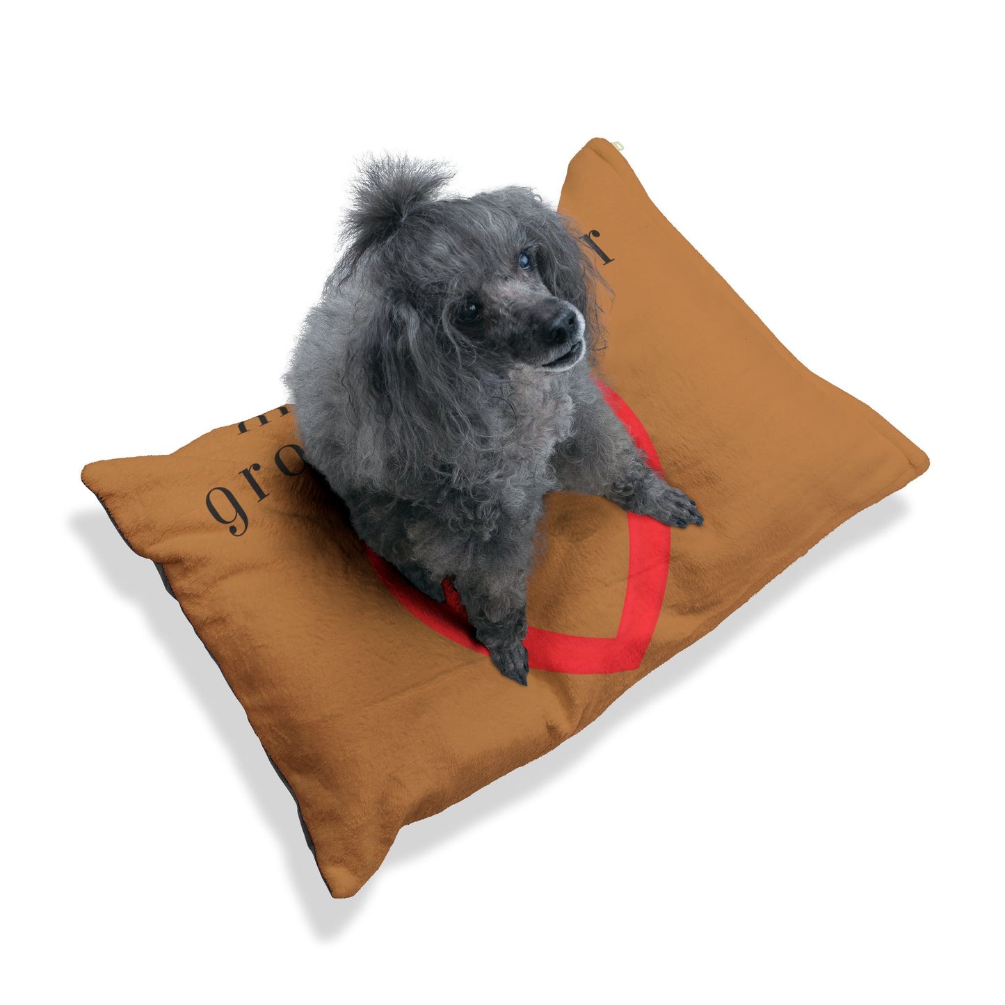 Cozy Pet Bed for Grandpuppies | Memaw's Granddogger Custom Light Brown Dog Bed, Soft Pet Cushion, Ideal for Gifts, Home Decor, Pet Lovers