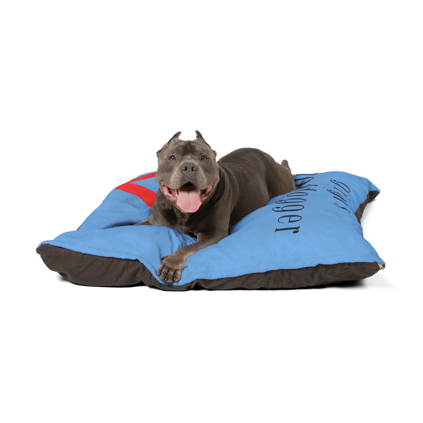 Cozy Pet Bed for Grandpuppies | Gigi's Granddogger Custom Light Blue Dog Bed, Soft Pet Cushion, Ideal for Gifts, Home Decor, Pet Lovers
