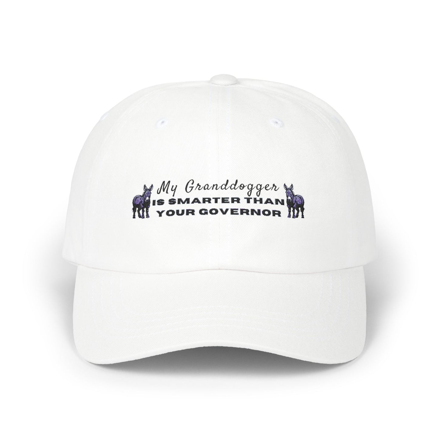 Democrat Donkey My Granddogger is Smarter Than Your Governor Cap- Light Colors | Perfect Gift for Woke Grandpawrents, Casual Outings, Everyday Wear