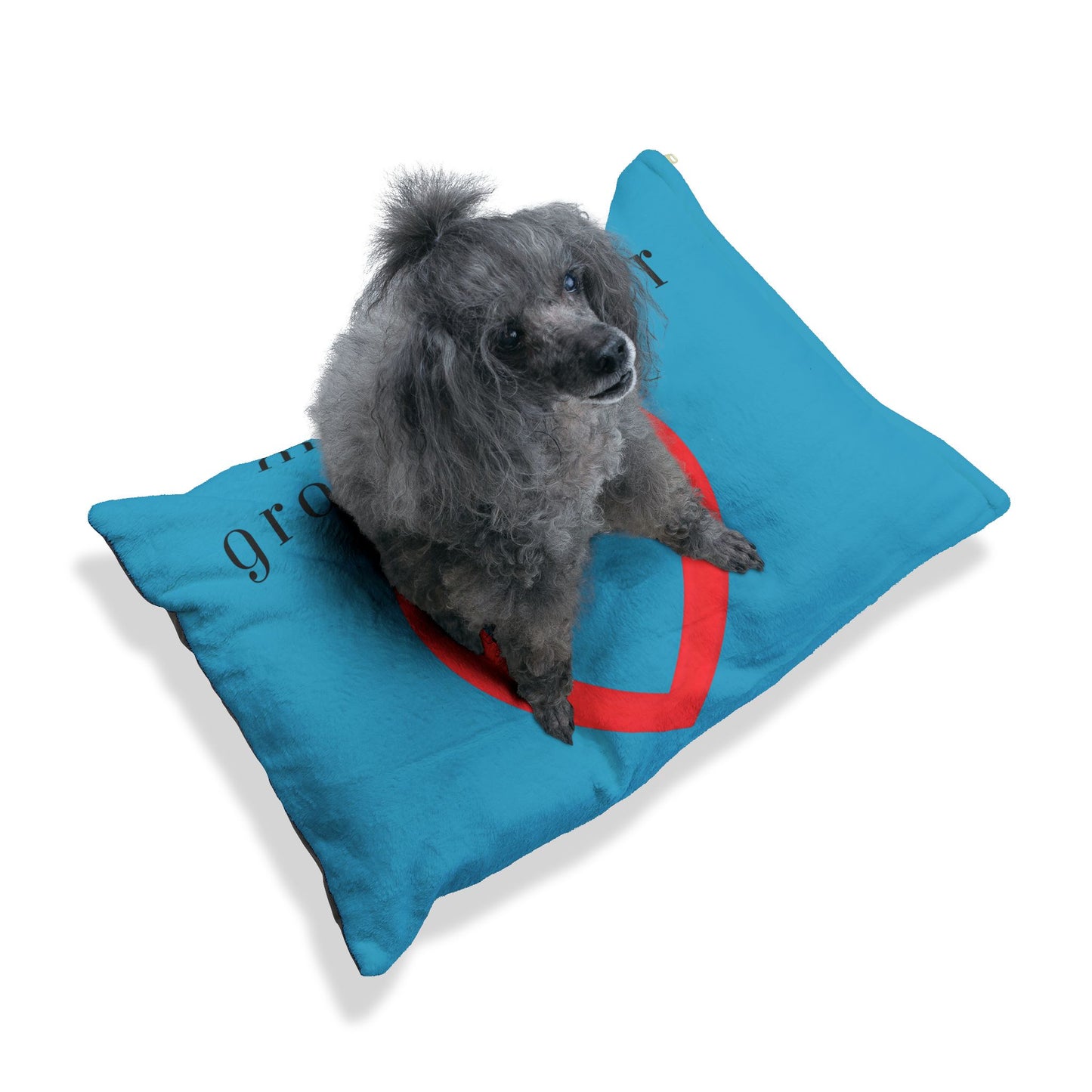 Cozy Pet Bed for Grandpuppies | Memaw's Granddogger Custom Turquoise Dog Bed, Soft Pet Cushion, Ideal for Gifts, Home Decor, Pet Lovers