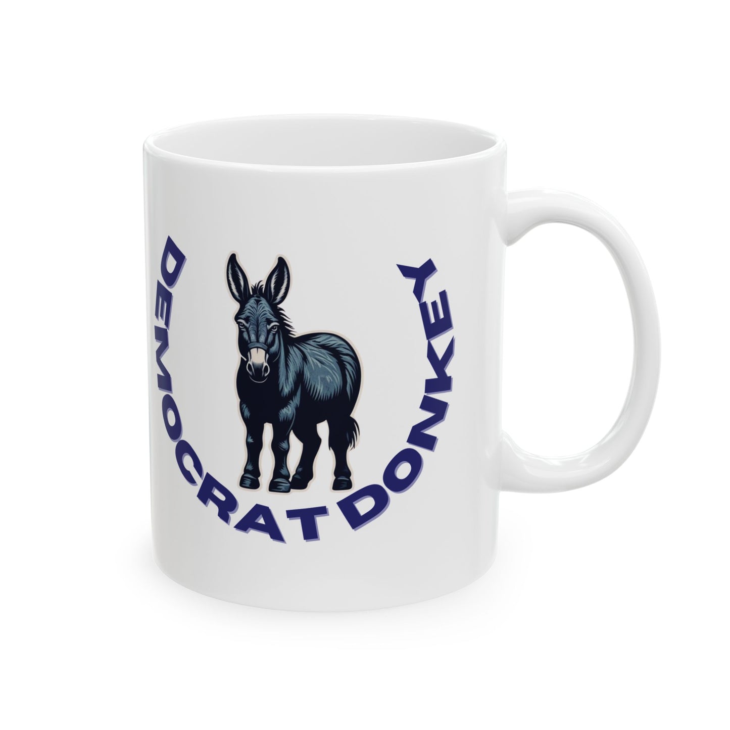Democrat Donkey Carpetbagger Dan Patrick Goes to Texas Ceramic Mug, 11oz & 15oz Sizes, Great for Birthdays, Coffee Lover's Present, Humorous Home Decor