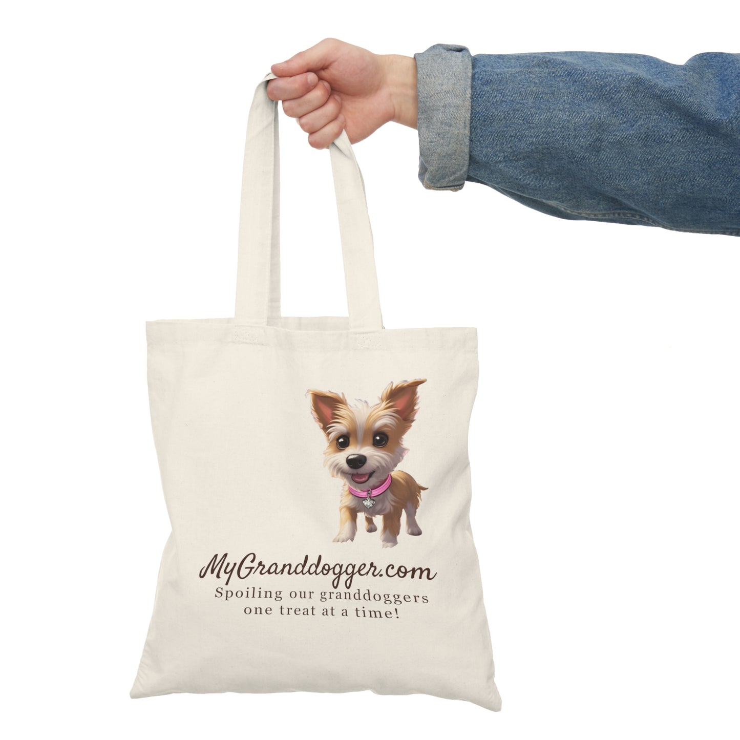 Pawpaw's Granddogger Love Tote Bag, Perfect Gift for Grandpawrents, Eco-Friendly Shopping Bag