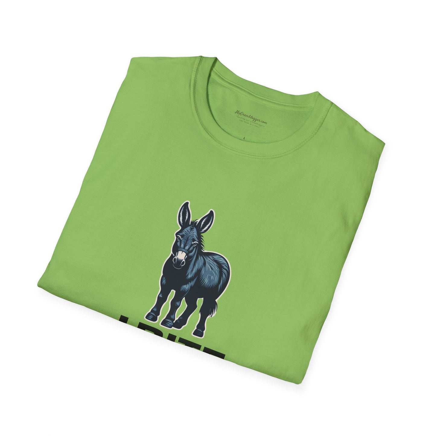 Democrat Donkey I Bite Fascists Unisex T-Shirt - Perfect Gift for Woke Family, Mother's Day, Grandpawrent's Day, Birthday, Casual Wear, Matching Granddogger Shirt Available