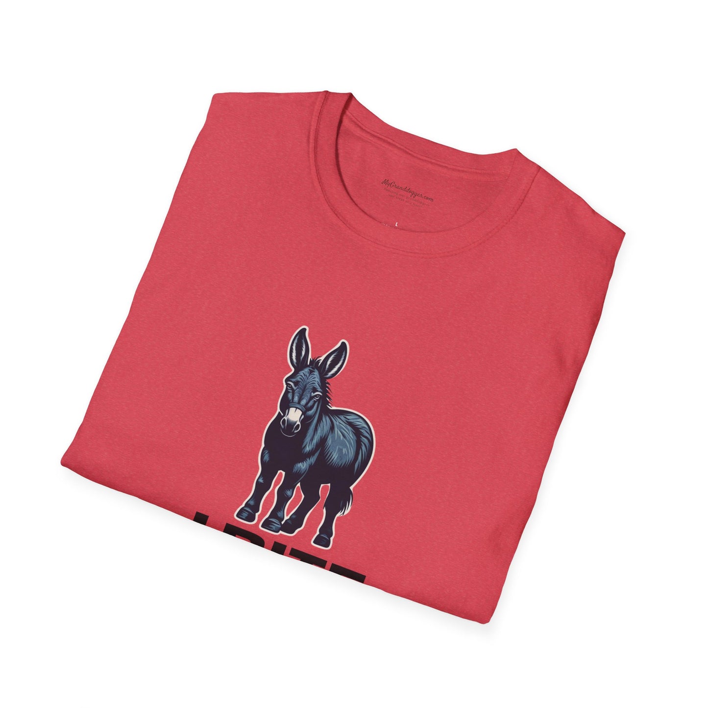 Democrat Donkey I Bite Fascists Unisex T-Shirt - Perfect Gift for Woke Family, Mother's Day, Grandpawrent's Day, Birthday, Casual Wear, Matching Granddogger Shirt Available