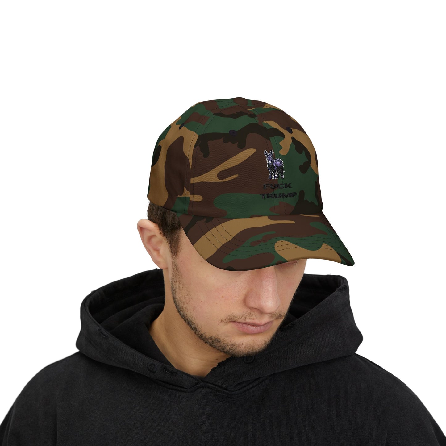Democrat Donkey Fuck Trump Cap- Light Colors | Perfect Gift for Woke Grandpawrents, Casual Outings, Everyday Wear