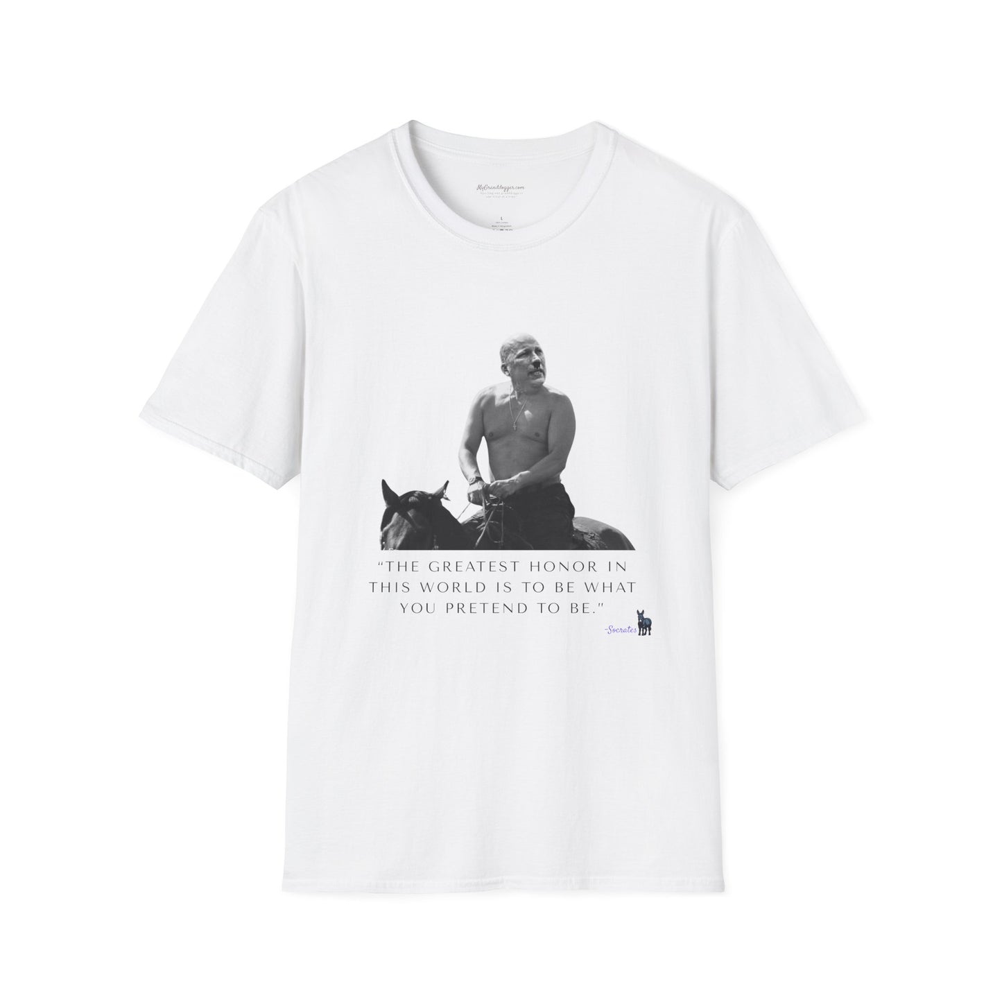 Democrat Donkey- Chip Roy and Vladimir Putin featuring a quote from Socrates Unisex T-Shirt - Perfect Gift for Family, Mother's Day, Grandpawrent's Day, Birthday, Casual Wear