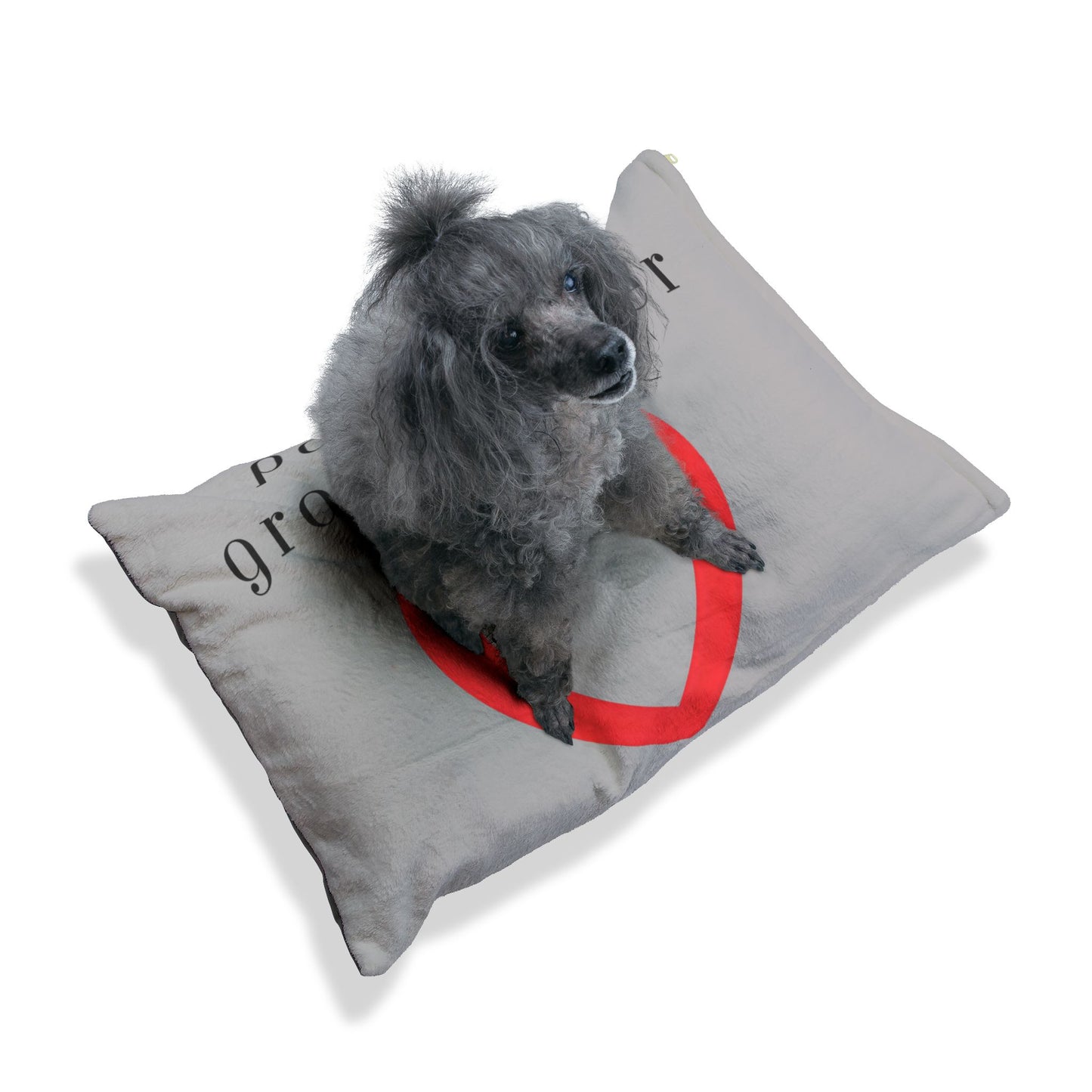 Cozy Pet Bed for Grandpuppies | PawPaw's Granddogger Custom Light Gray Dog Bed, Soft Pet Cushion, Ideal for Gifts, Home Decor, Pet Lovers