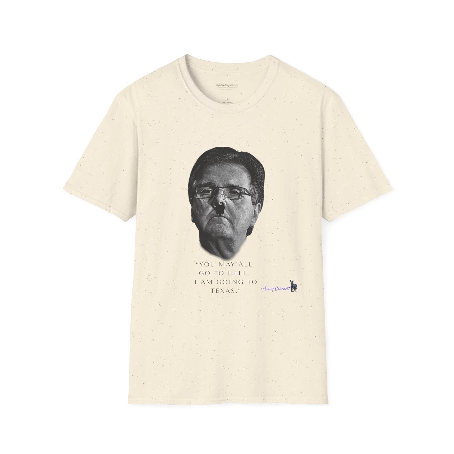 Democrat Donkey- Carpetbagger Dan Patrick Goes to Texas Unisex T-Shirt - Perfect Gift for Family, Mother's Day, Grandpawrent's Day, Birthday, Casual Wear