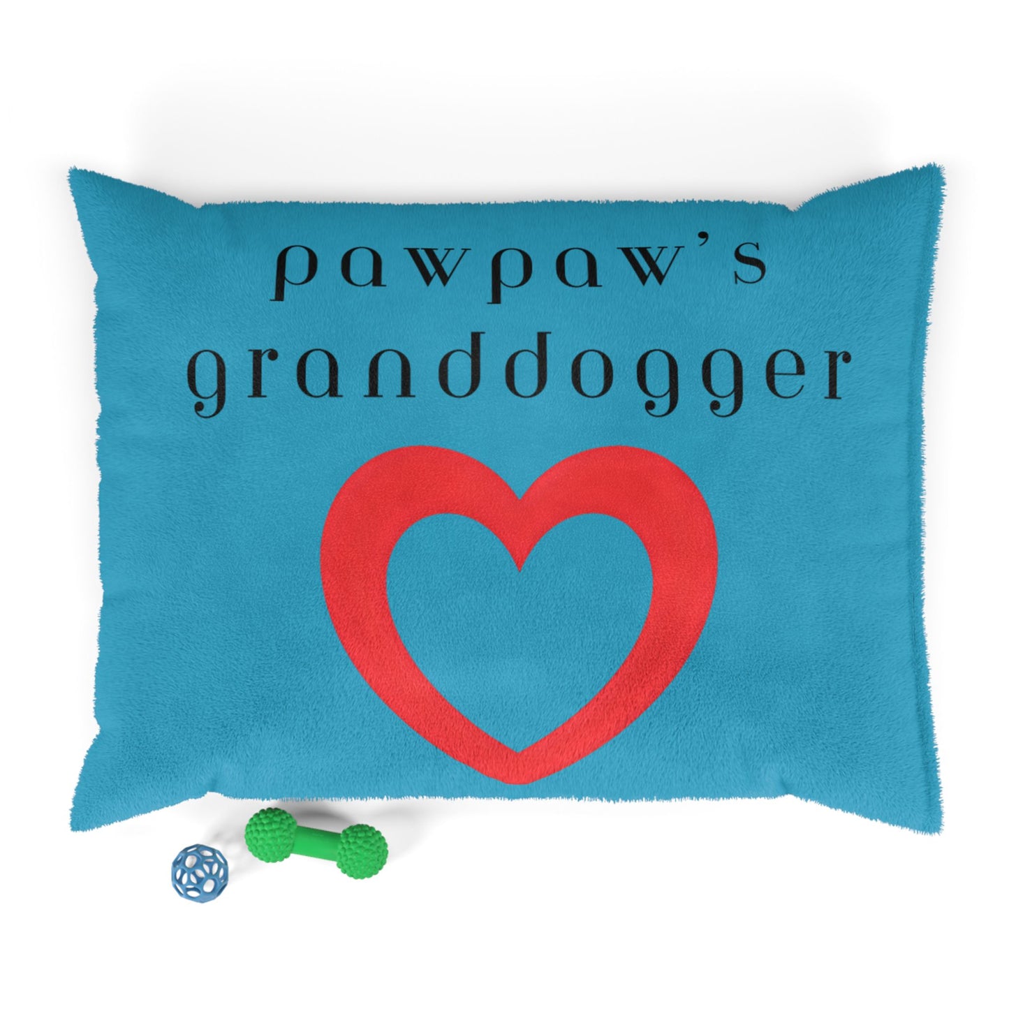 Cozy Pet Bed for Grandpuppies | PawPaw's Granddogger Custom Light Gray Dog Bed, Soft Pet Cushion, Ideal for Gifts, Home Decor, Pet Lovers