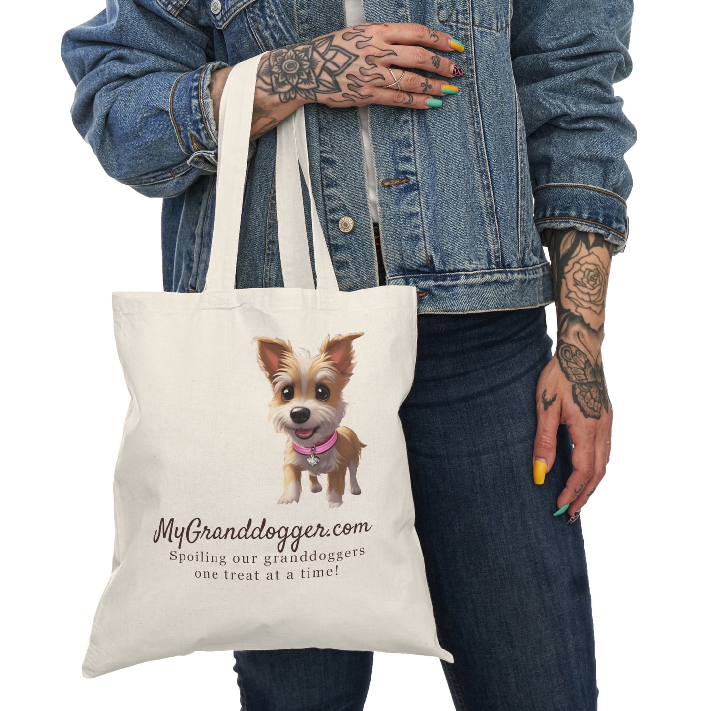 Pawpaw's Granddogger Love Tote Bag, Perfect Gift for Grandpawrents, Eco-Friendly Shopping Bag