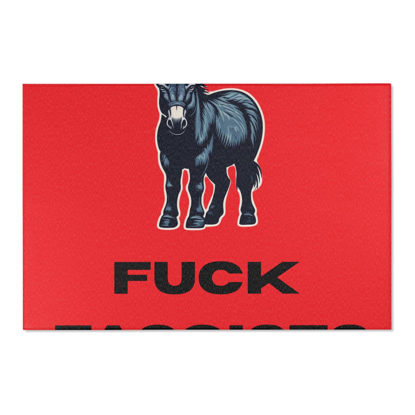 Democrat Donkey Fuck Fascists Area Rugs for Cozy Spaces, Living Room Decor, Home Accent Rugs, Stylish Floor Mats, Gifts for Housewarming