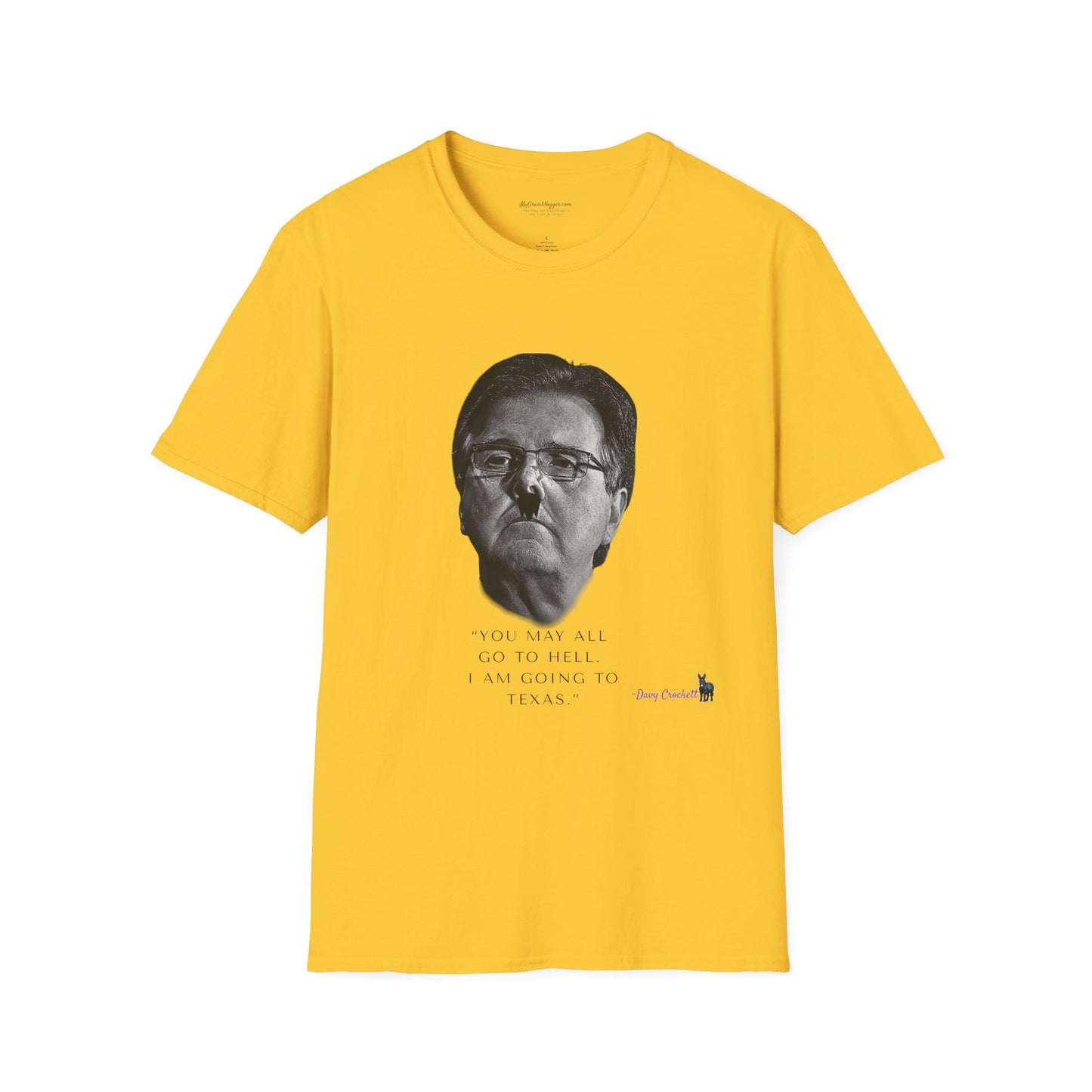 Democrat Donkey- Carpetbagger Dan Patrick Goes to Texas Unisex T-Shirt - Perfect Gift for Family, Mother's Day, Grandpawrent's Day, Birthday, Casual Wear