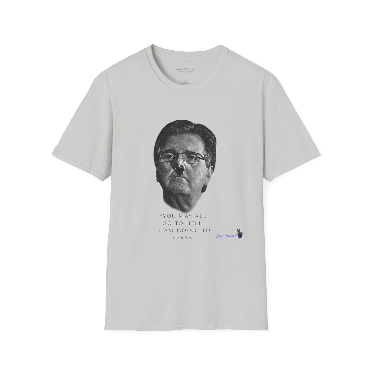 Democrat Donkey- Carpetbagger Dan Patrick Goes to Texas Unisex T-Shirt - Perfect Gift for Family, Mother's Day, Grandpawrent's Day, Birthday, Casual Wear