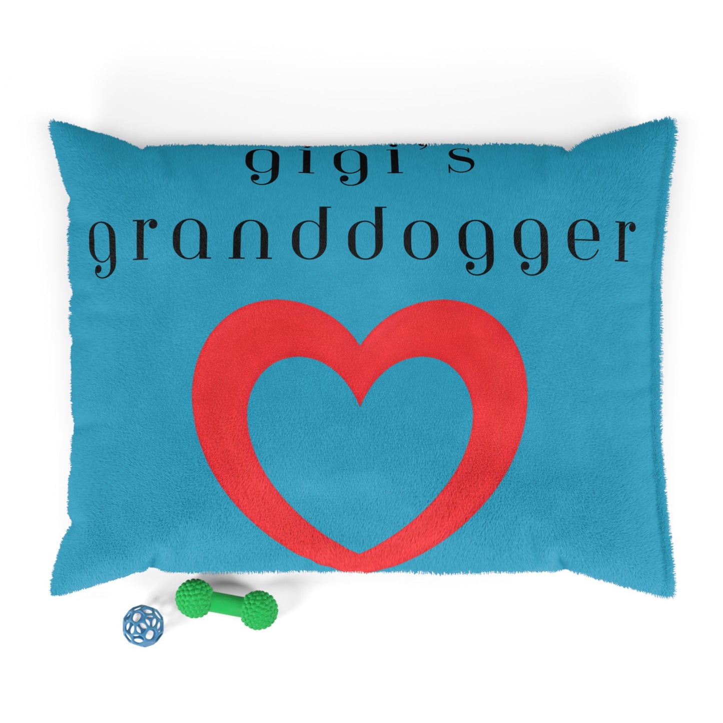 Cozy Pet Bed for Grandpuppies | Gigi's Granddogger Custom Pink Dog Bed, Soft Pet Cushion, Ideal for Gifts, Home Decor, Pet Lovers