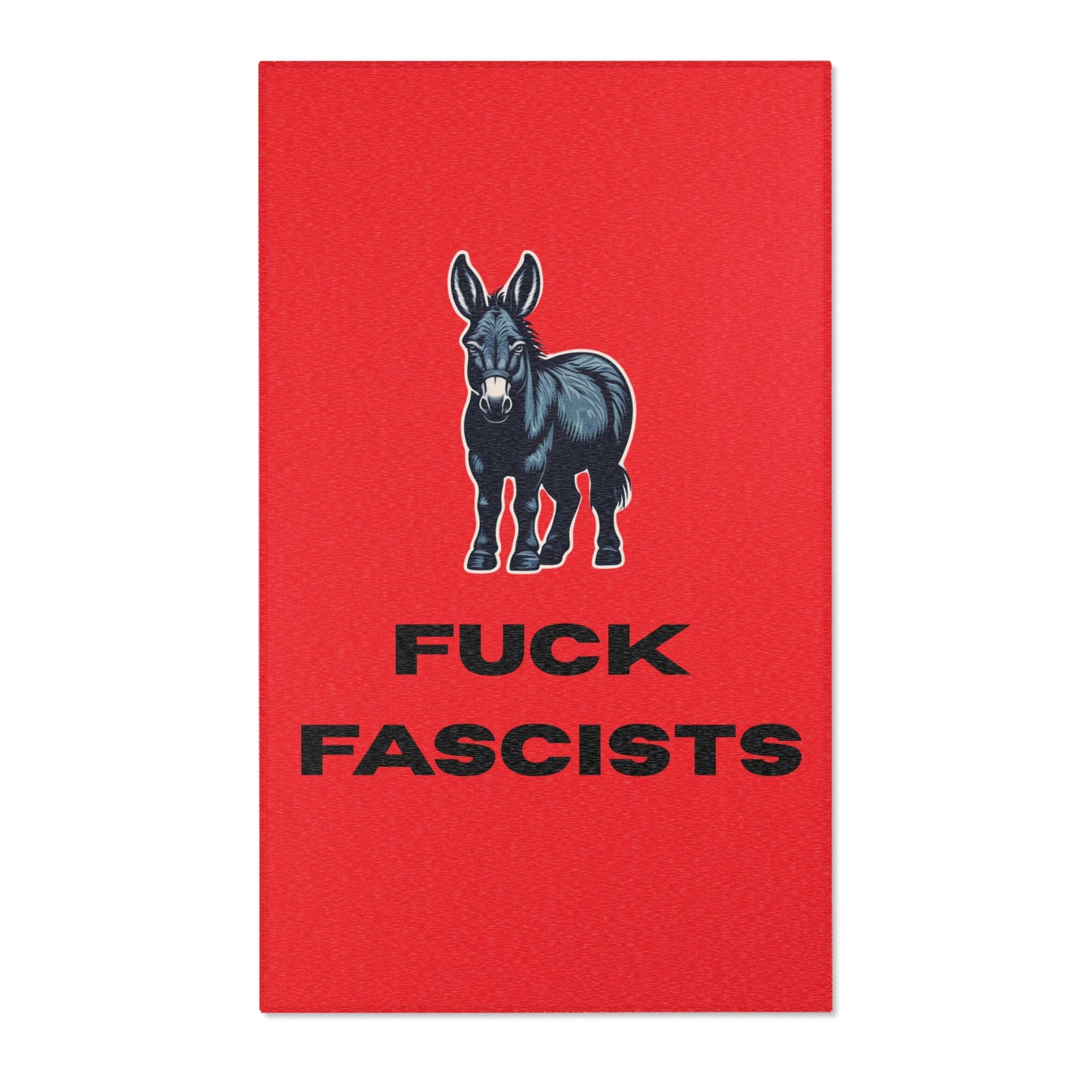 Democrat Donkey Fuck Fascists Area Rugs for Cozy Spaces, Living Room Decor, Home Accent Rugs, Stylish Floor Mats, Gifts for Housewarming