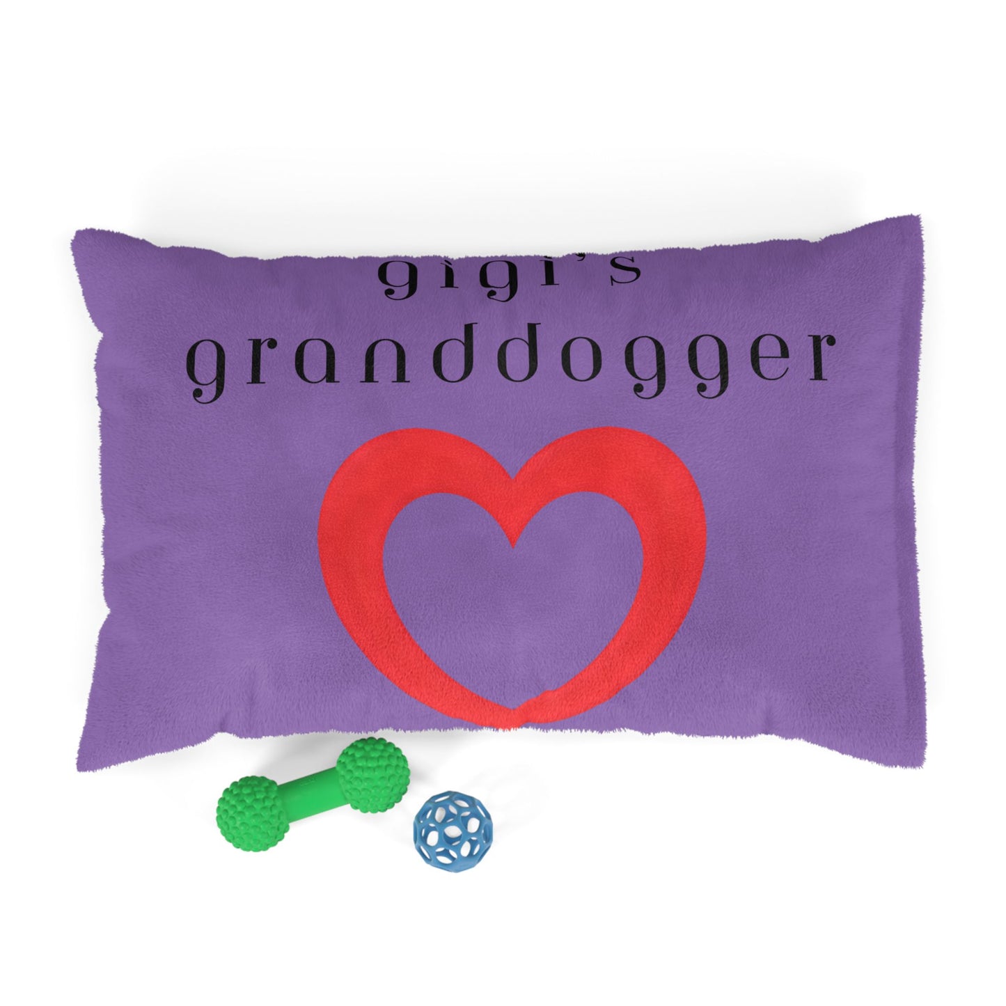 Cozy Pet Bed for Grandpuppies | Gigi's Granddogger Custom Pink Dog Bed, Soft Pet Cushion, Ideal for Gifts, Home Decor, Pet Lovers