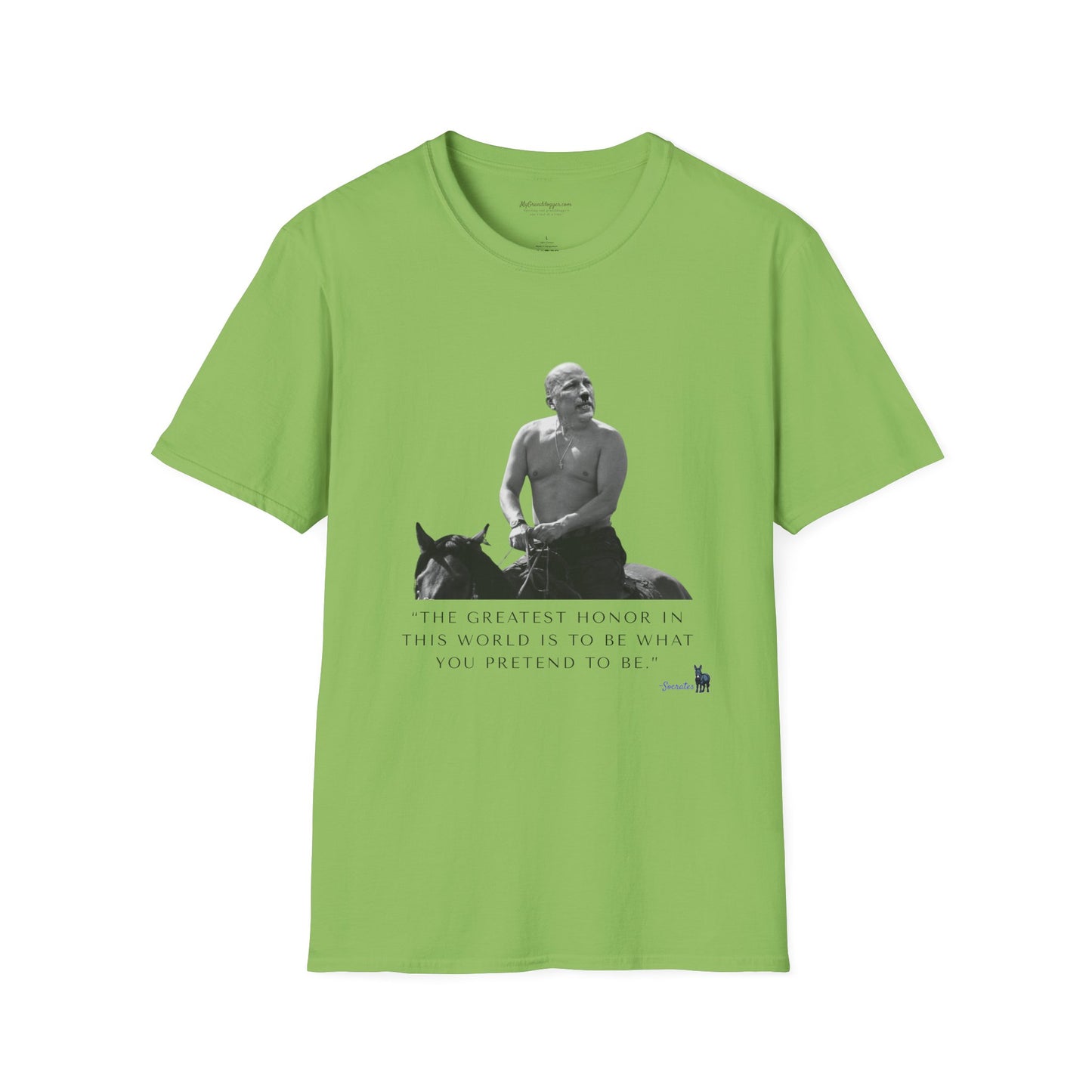 Democrat Donkey- Chip Roy and Vladimir Putin featuring a quote from Socrates Unisex T-Shirt - Perfect Gift for Family, Mother's Day, Grandpawrent's Day, Birthday, Casual Wear