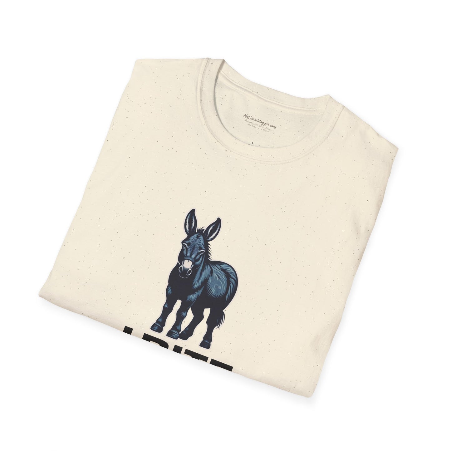 Democrat Donkey I Bite Fascists Unisex T-Shirt - Perfect Gift for Woke Family, Mother's Day, Grandpawrent's Day, Birthday, Casual Wear, Matching Granddogger Shirt Available