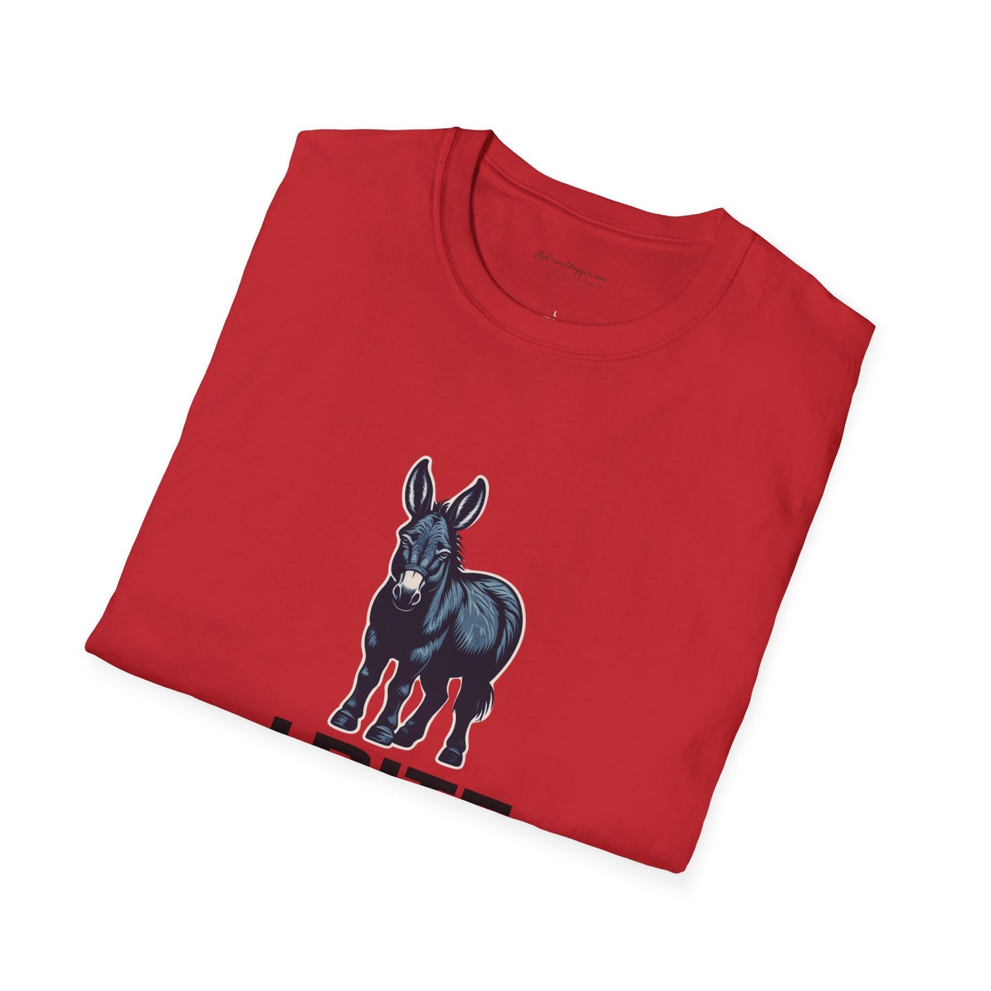Democrat Donkey I Bite Fascists Unisex T-Shirt - Perfect Gift for Woke Family, Mother's Day, Grandpawrent's Day, Birthday, Casual Wear, Matching Granddogger Shirt Available